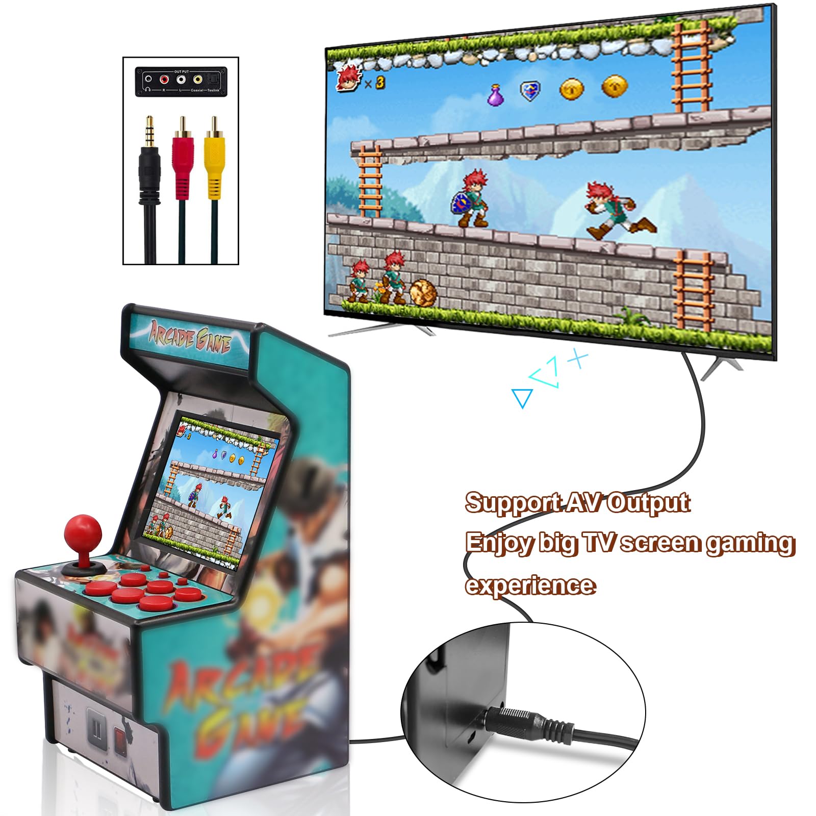 Amazon | EASEGMER ミニアーケードゲームマシン 子供用 156個の