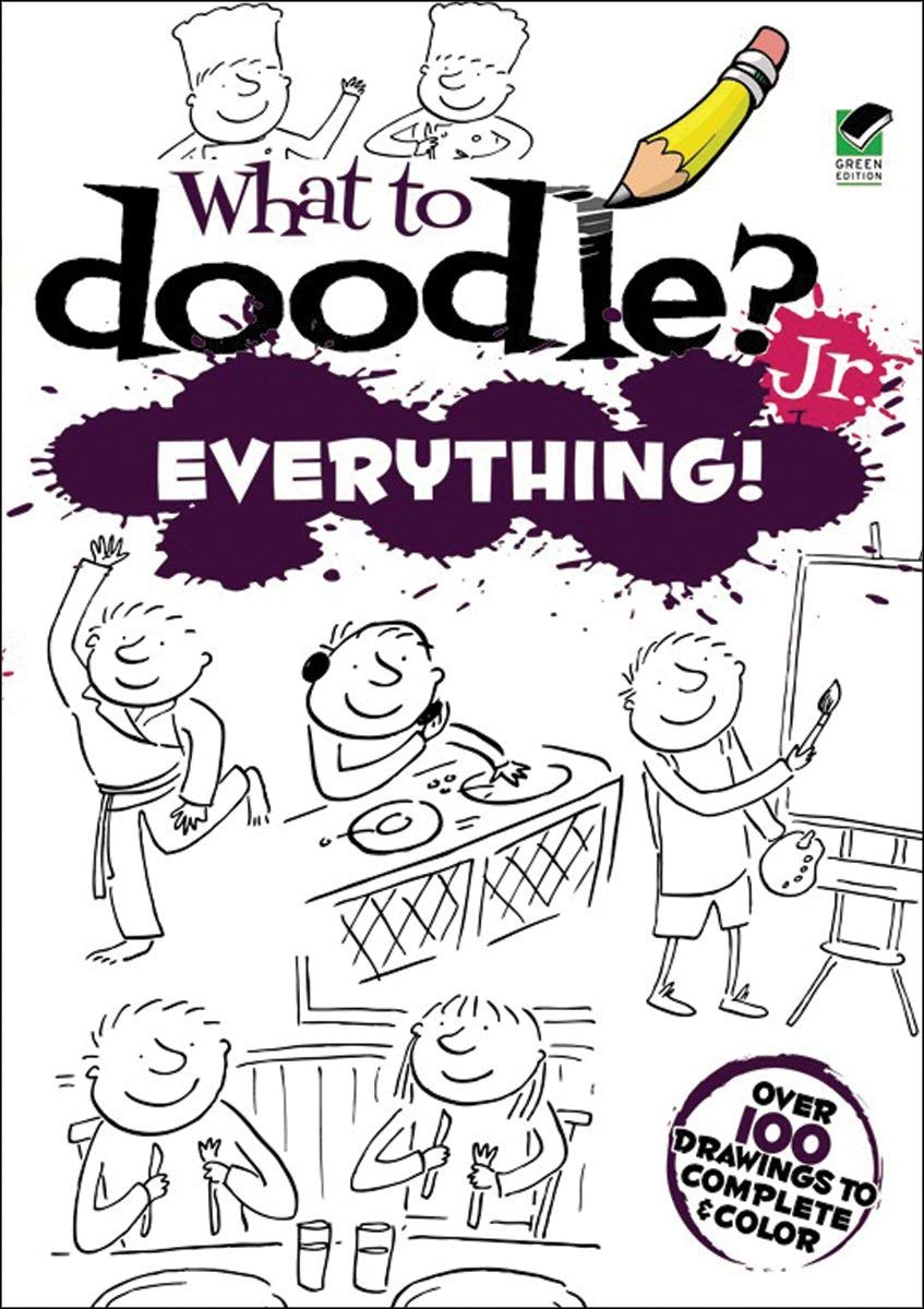 Dover 492335 Dover Publications What To Doodle? Jr. Everything
