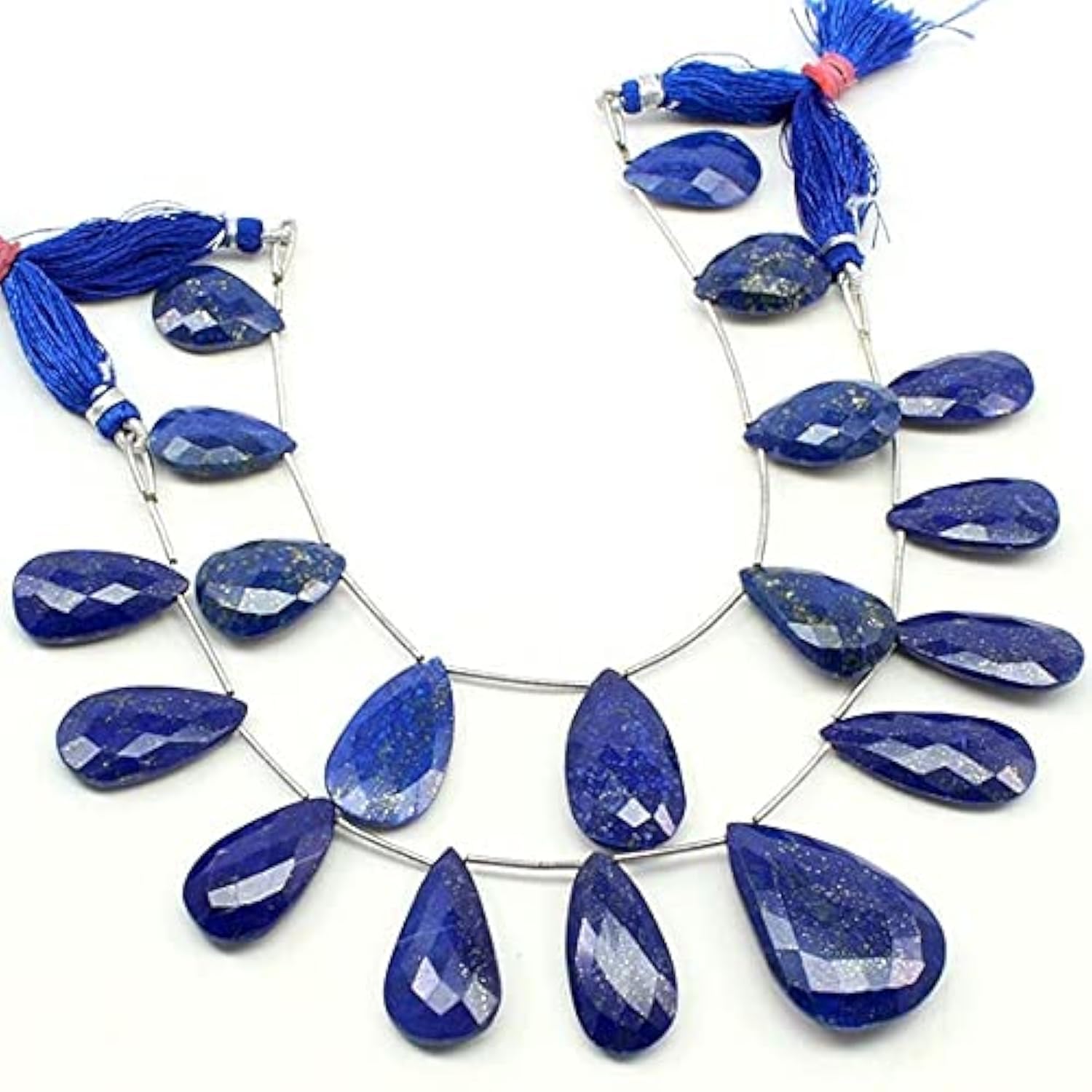 Lapis faceted pears de qualité supérieure, pierres fines naturelles bleues LKBEADS pour collier