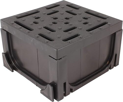 URA WATER - Conector de cuatro vías para desagüe de plástico negro Serie UA-100