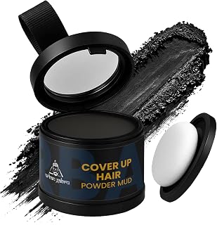 Urban Gabru Root Touch Up for Grey Hair | Cover Up Hair Powder Mud | Instant Grey Coverage for Hair & Beard | Natural Blac... Price In India