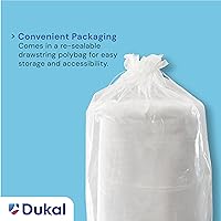 Vista 4 de Dukal Rollo de algodón CR1-12, 1 libra, blanco, paquete de 12