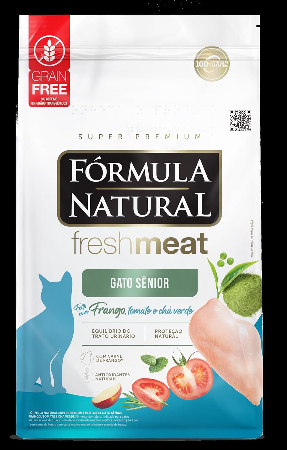 Ração FreshMeat Sênior para Gatos Frango 7kg Natural