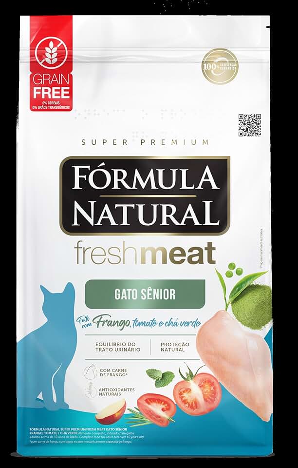 Fórmula Natural Fresh Meat Ração Seca Para Gatos Sênior Sabor Frango 10,1Kg