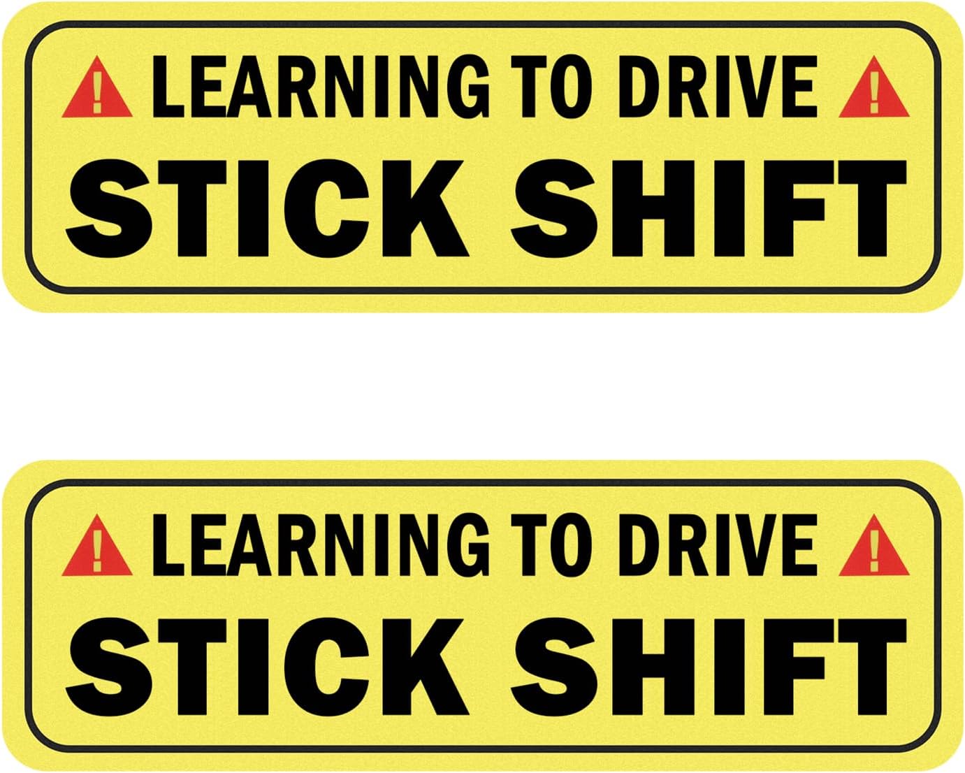 Student Driver Magnet for Car May Roll Back,Reflective Learning to Drive Stick Shift Magnets for Cars,Reusable New Driver Magnet for New Manual Transmission Drivers