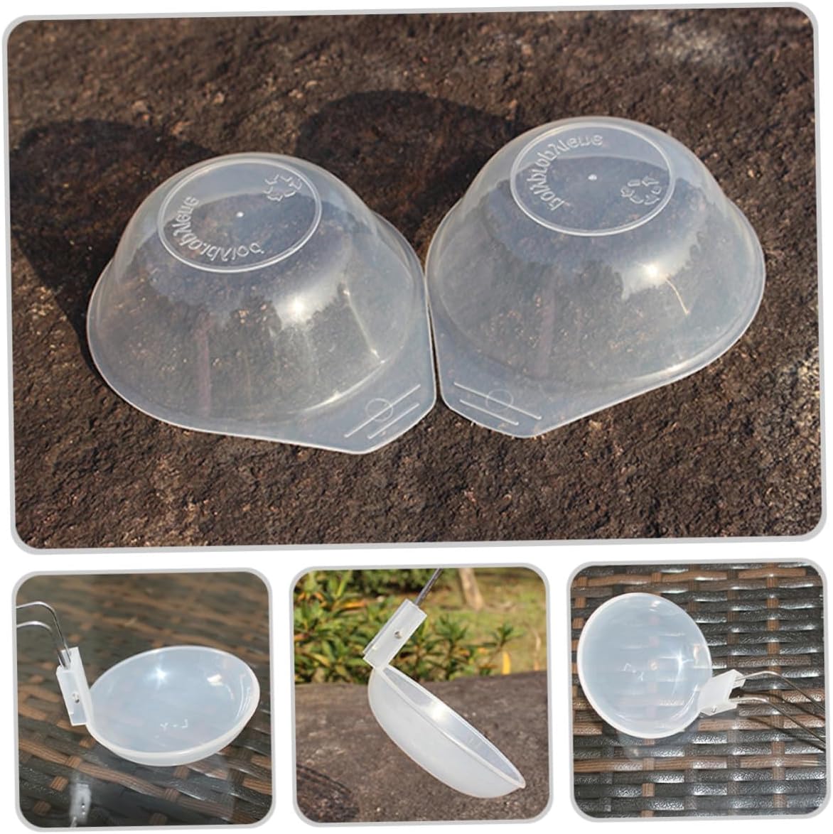 Portable Reusable Plastic Bowls and Soup Spoon Set Lightweight Camping and Outdoor Compact Bowl Utensils 4pcs Sturdy Pp with 4 Soup Spoons for Barbecue and Hiking