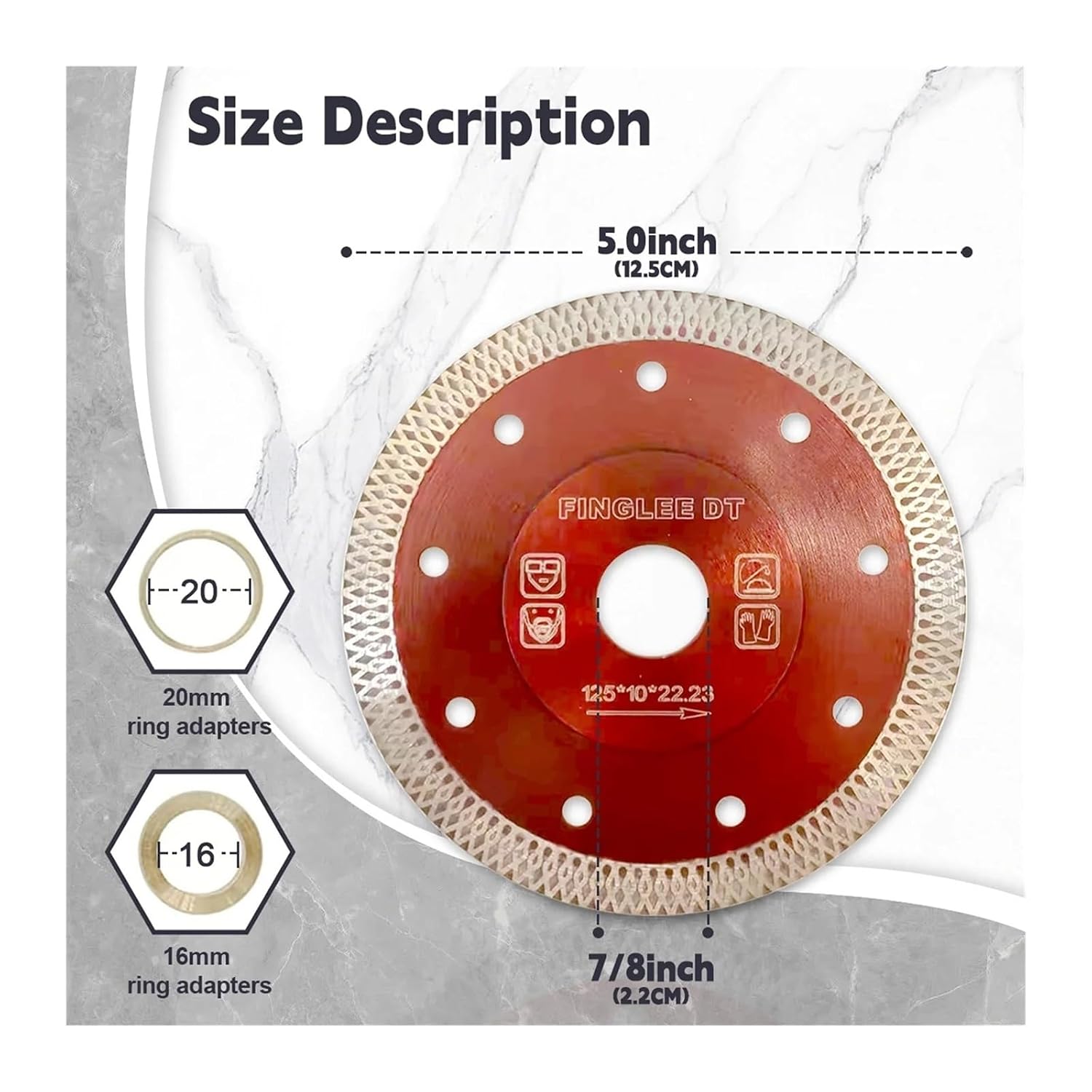 1/3pcs 5inch 125mm Thin Saw Blade