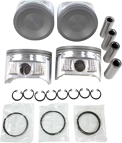 Miniatura 2 de DNJ PRK625 Kit de pistón y anillo para Nissan Altima Frontier Xterra 2.4L L4 DOHC 16V aspirado naturalmente KA24DE