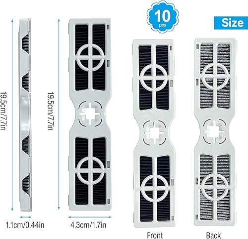 Miniatura 2 de Paquete de 10 filtros de aire FRGPAAF2 PureAir AF-2 compatibles con Frigidaire, filtro de aire de repuesto para mantener fresco el aire del