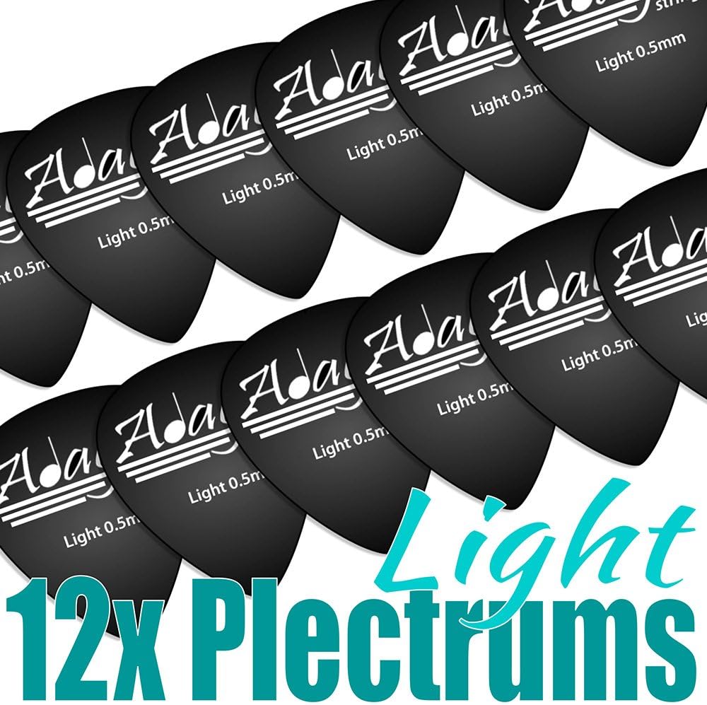 Adagio Guitar Picks/Plectrums Plecs Light Bag 12