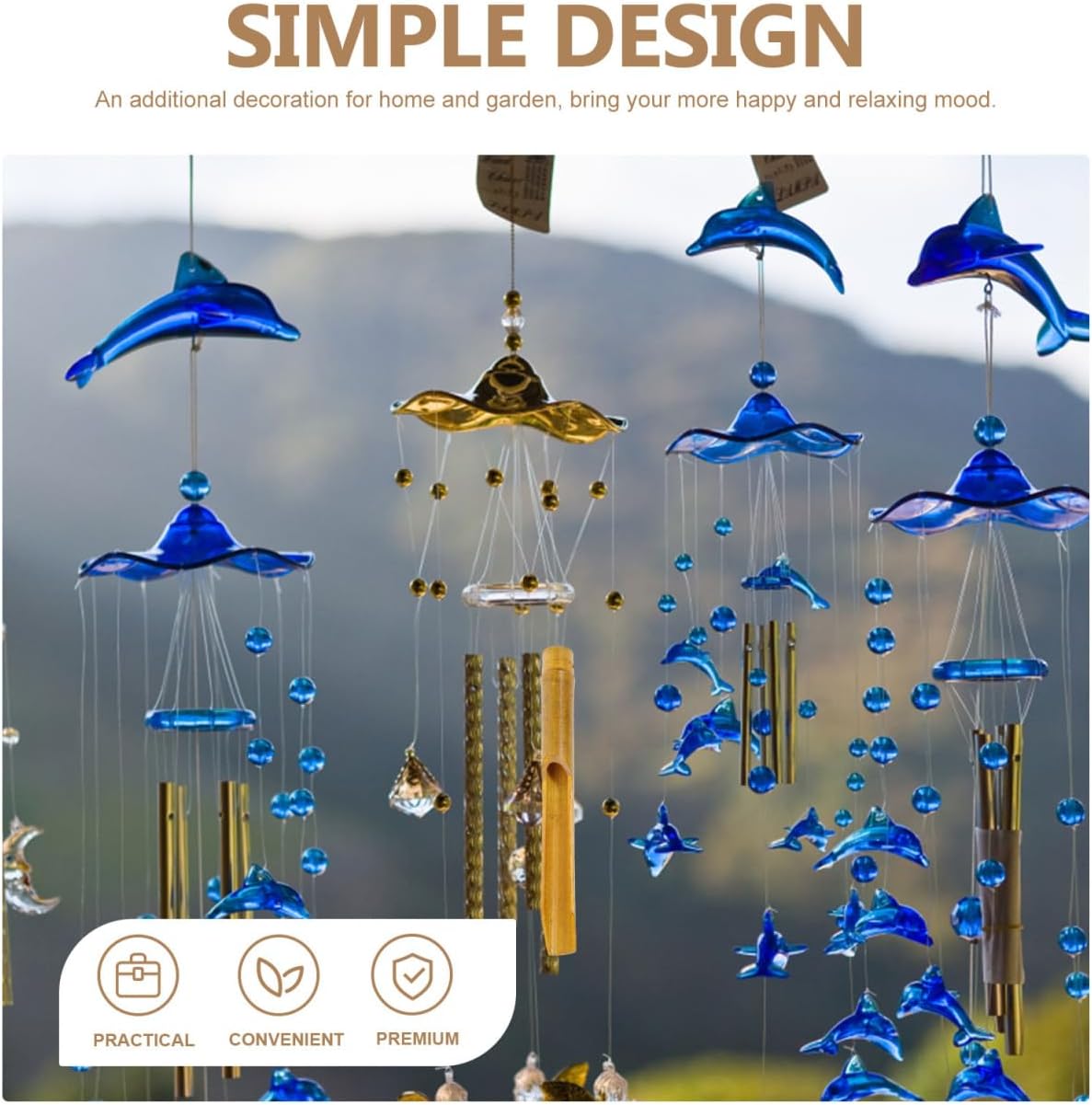 Unomor Wind Chime Accessories 10Pcs Bamboo Tubes for DIY Wind Chime Making Replacement Parts for Garden and Indoor Decor 7.87 & 6.29 Inches