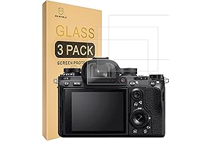 [3-Pack] Screen protector for Sony A7R III A7RIV A7R3 A9 A7RII A7SII A77II