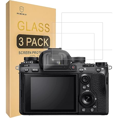 [3-Pack] Screen protector for Sony A7R III A7RIV A7R3 A9 A7RII A7SII A77II