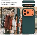 YATWIN Silicone Case for iPhone 17 Pro Max, Soft-Touch, Shockproof, DustProof, Antiskid Phone Cover for Apple iPhone 17 Pro Max - Dark Green gallery image