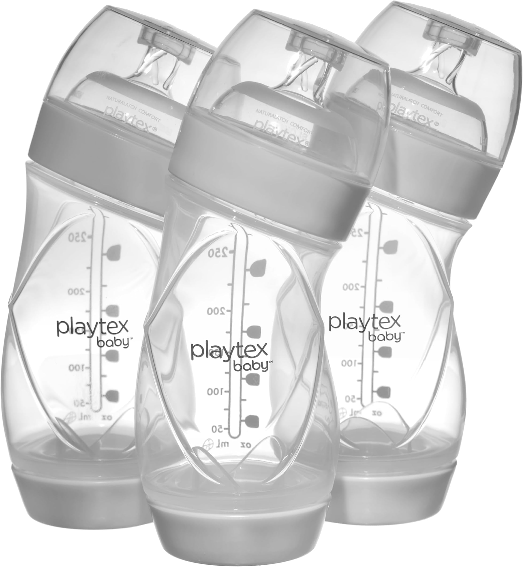 Playtex Baby VentAire Complete Tummy Comfort Baby Bottle, 9 Oz (3 Count), Anti-Colic & Anti-Reflux Bottles for Newborn and Breastfeeding Babies, Feeding Essentials