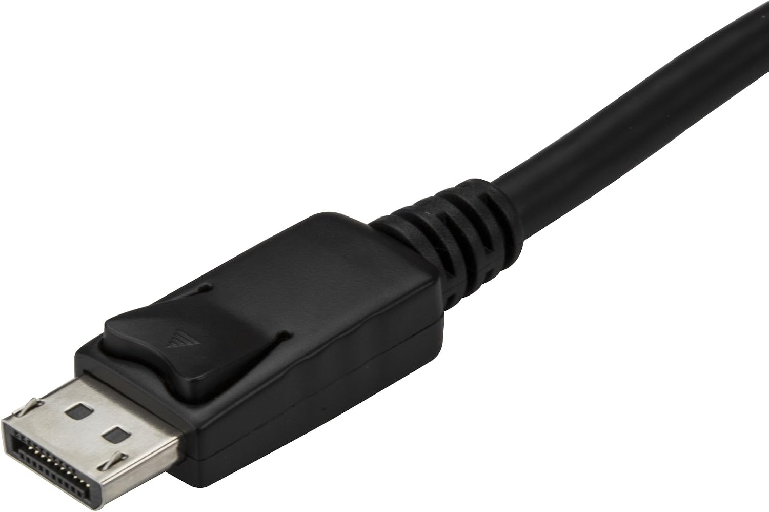 StarTech.com 9.8ft/3m USB C to DisplayPort 1.2 Cable 4K 60Hz - USB-C to DisplayPort Adapter Cable - HBR2 USB Type-C DP Alt Mode to DP Monitor Video Cable - Works w/ Thunderbolt 3 - Black (CDP2DPMM3MB)