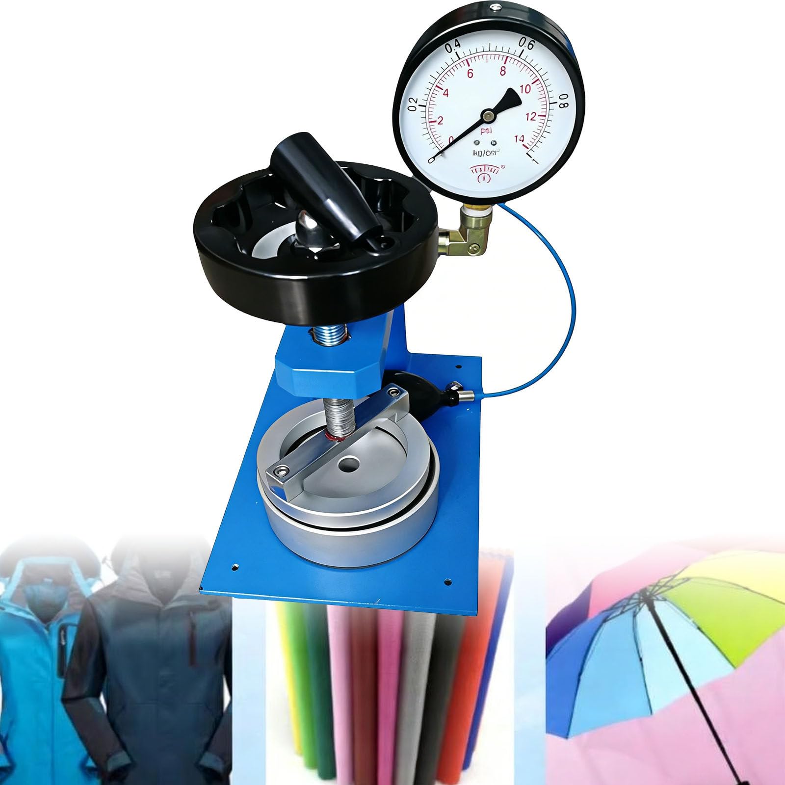 JozyJul 2000mm,5000mm,10000mm,20000mmtextile Fabric Hydrostatic Pressure Tester, Plastic Bags Garments Tents Raincoat Waterproof Testing Machine for Tent, Raincoats, Cloth PointerType-10000mm