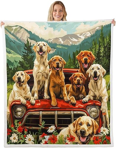 Miniatura 14 de Manta de vellón con diseño de animales de dibujos animados, diseño de madera de girasol amarillo, para cama, sofá, decoración de habitación de niños