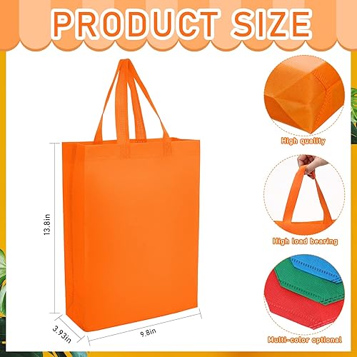 Miniatura 2 de 72 bolsas de mano no tejidas, bolsas de regalo reutilizables con asas, bolsas de regalo para niños a granel, bolsas plegables para Navidad,