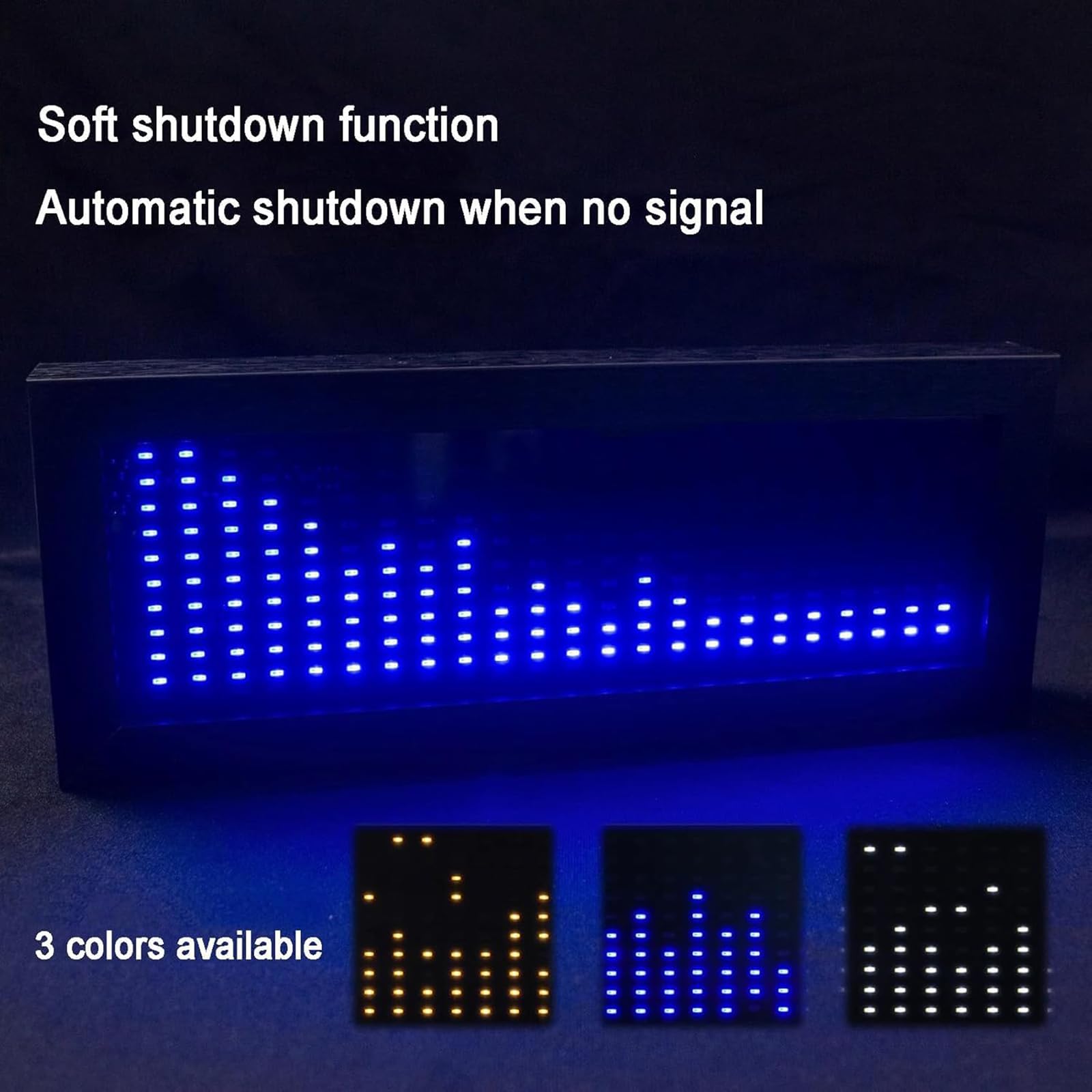 Luz LED De Ritmo Musical, Pantalla RGB, Rango De Señal De Espectro Completo Y Control De Voz + Control De Línea, Alimentación Por USB, Para Escritorio, Mesita De Noche, Coche, Oficina, Regalo