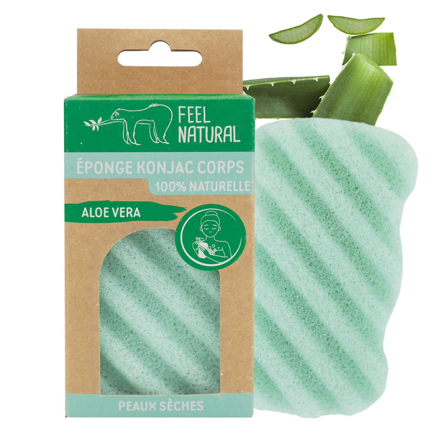 Esponja Konjac Corps, Aloe Vera.