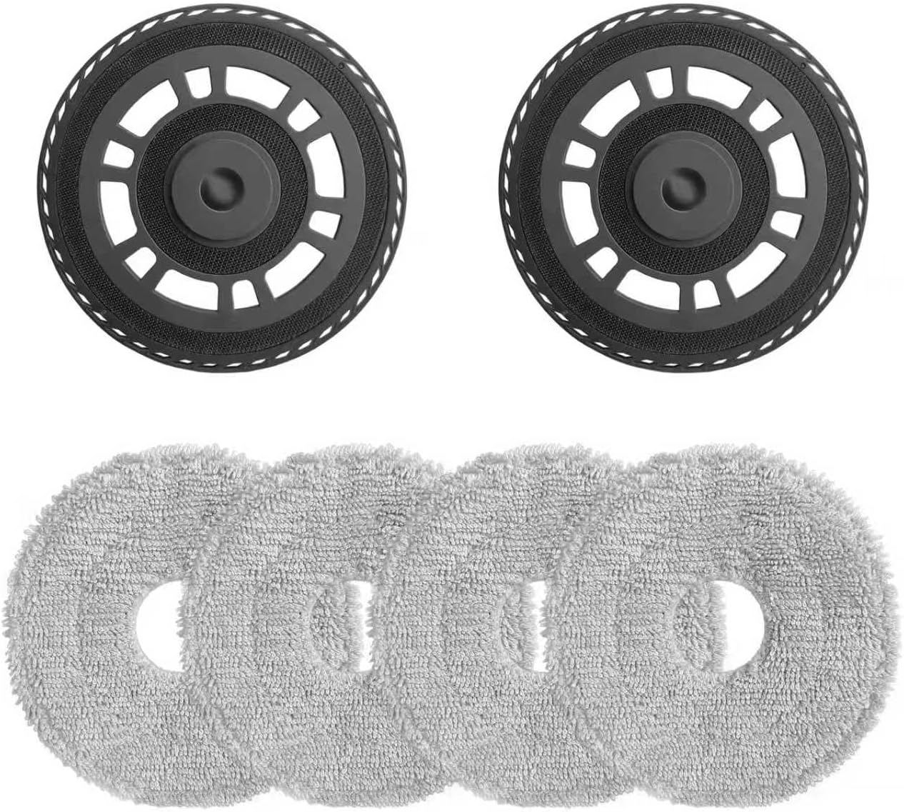 4Mop and 2 Mop Pad Plate Accessories for Dreame L20 Ultra/ L10s Ultra Gen2/ L10s Pro Ultra Heat/ X30 Ultra/ X40 Ultra/ X40 Master/ L40 Ultra, Board Holder Replacement Mop Tray Part Attachment