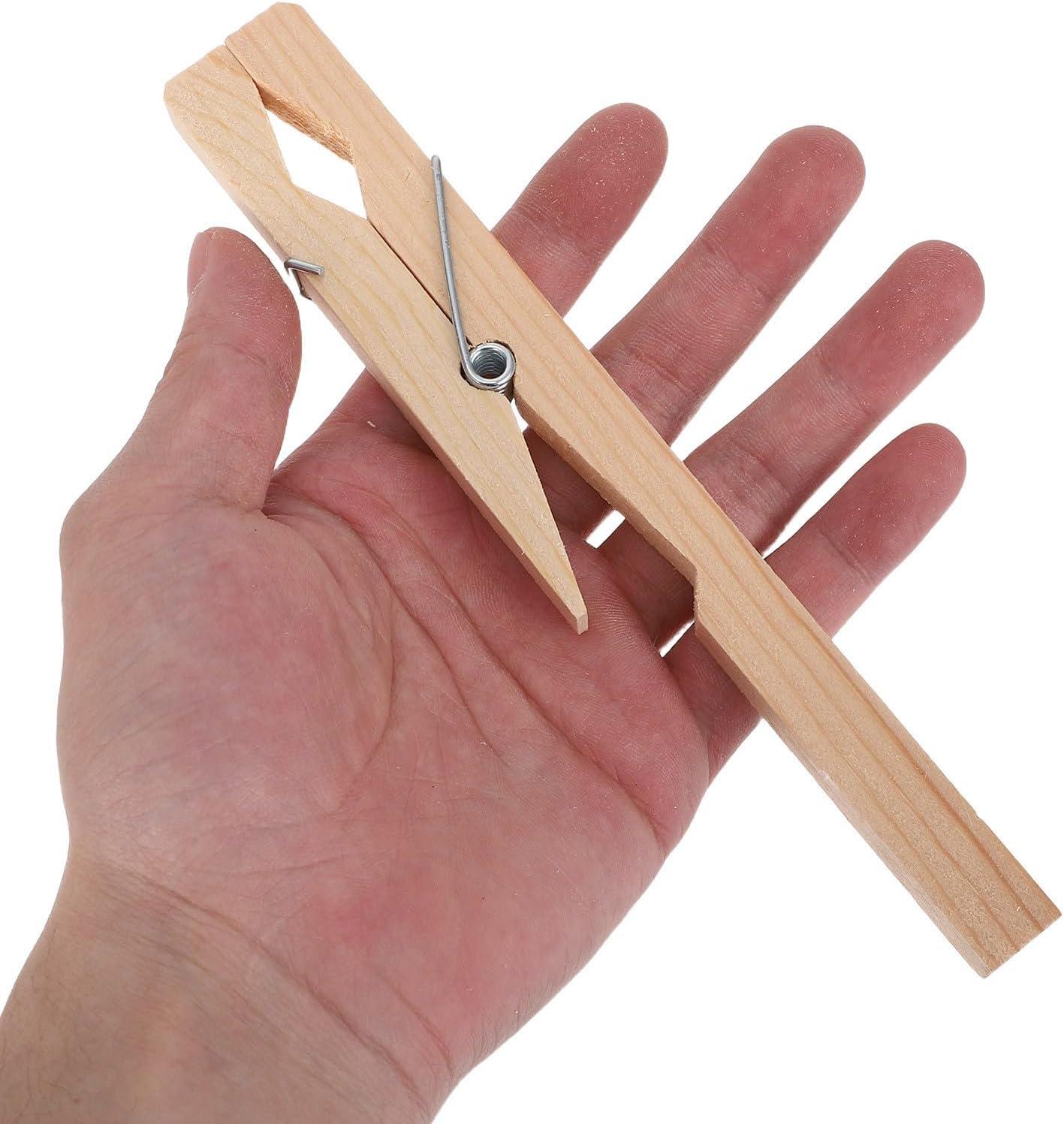 KOMBIUDA 10pcs Wooden Test Tube Clamps Laboratory Equipment Clips for Chemistry Stand Lightweight Portable Lab Pinch Holders Compatible with Standard Glass Tubes for Scientific Experiments