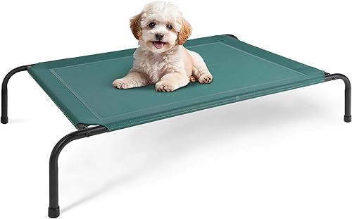 Simple Deluxe Cama elevada y refrescante para perros, cunas portátiles elevadas para perros, patas antideslizantes, duradera, portátil, para
