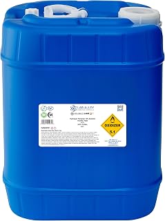 Lab Alley Hydrogen Peroxide 12% Food Grade, Kosher, Halal, GMO-Free, Multi-Purpose Cleaner for Laundry, Kitchen, Bath & Home, 5 Gallons