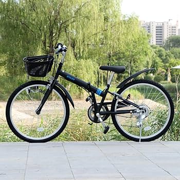 Amazon | 折りたたみ自転車 自転車 24インチ シマノ製6段変速 前