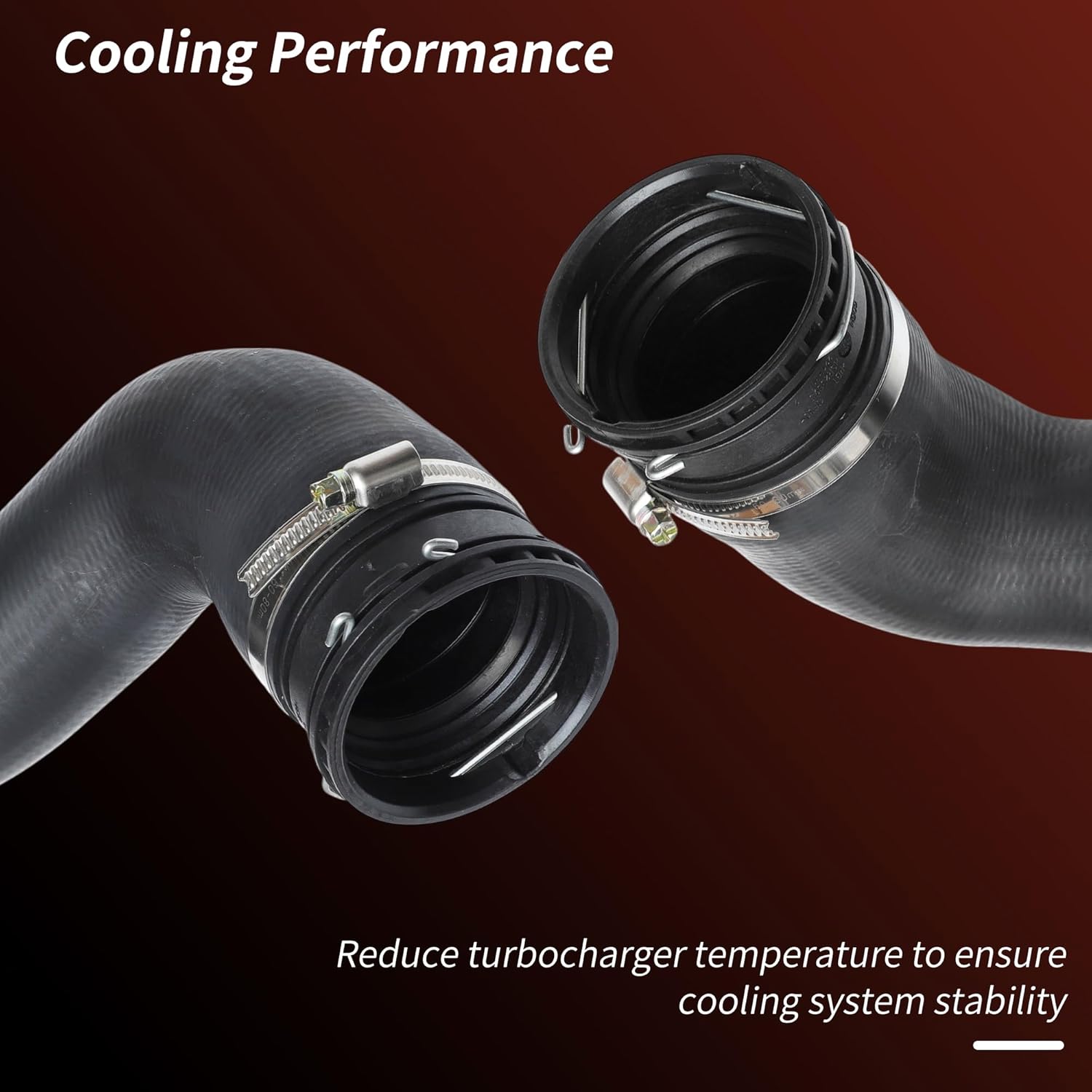 Turbo Intercooler Outlet Hose for Chevrolet Cruze 1.4L 2016 2017 2018 2019 Air Intercooler Hose with Clamps No.39201785/39017739/667309/667-309/13374655 1 Pc