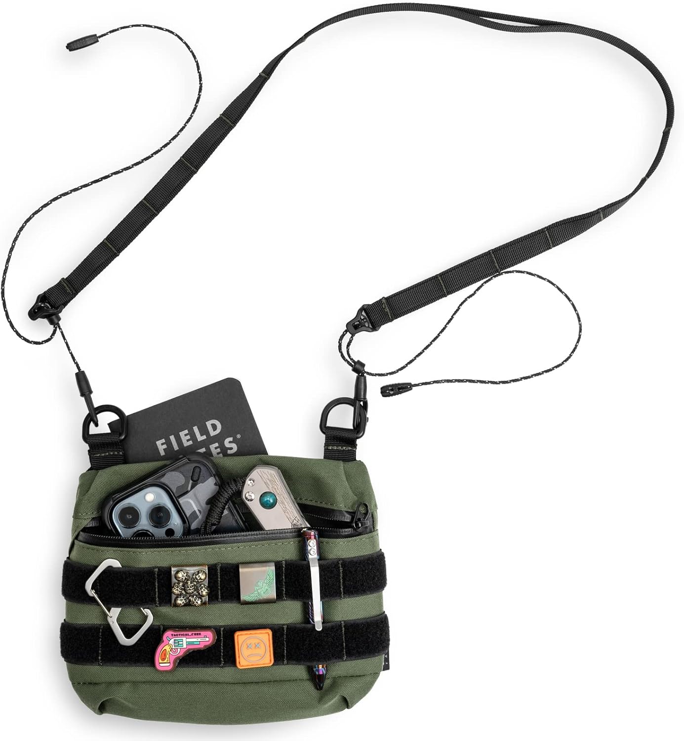 TACTICAL GEEK Cache L2 EDC Sling Bag, Potable Nylon Crossbody Bag