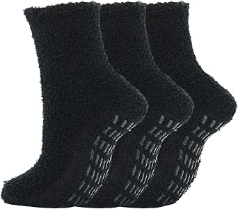 UTTPLL Fuzzy Slipper Socks Non Slip, Warm, Cozy, Thick, Plush