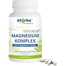APOrtha Magnesium Complex 120 Vegan Capsules with 12 Magnesium Compounds