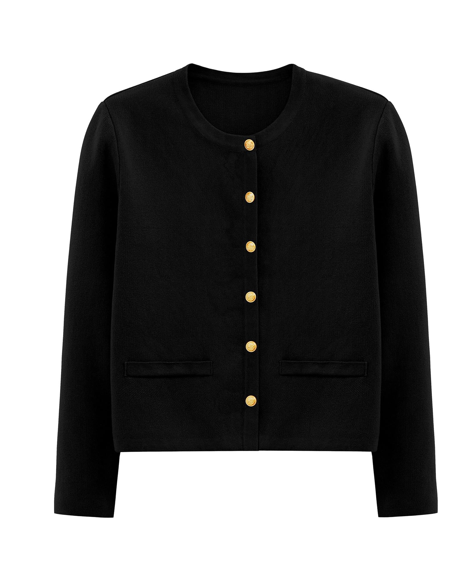 PRETTYGARDEN Women's 2024 Winter Cardigan Sweaters Button Down Open Front Long Sleeve Knit Cardigans Shirt Trendy Outerwear