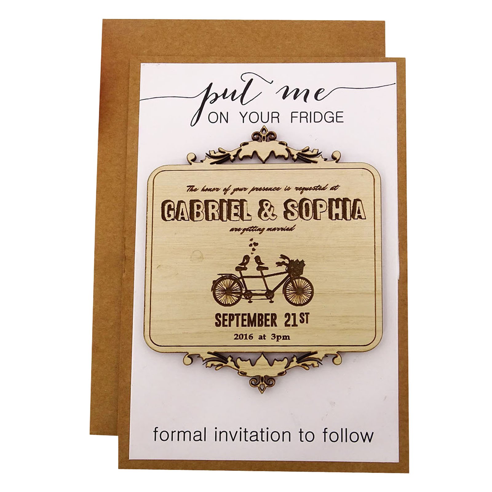 Darling Souvenir Individuelle Gravur Holz Magnet Personalisierte Geschenke 35 Rustikale Hochzeit Abwehr das Holz Magnet