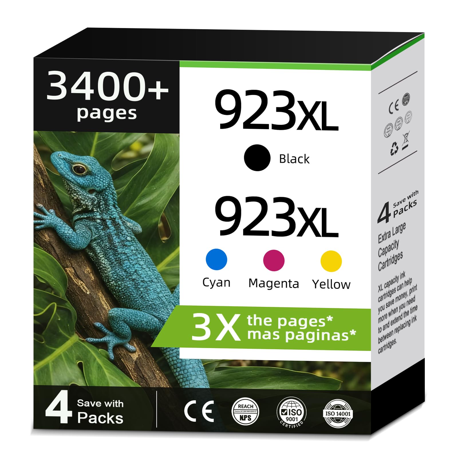 Photo 1 of Relcolor 923XL Ink Cartridges Combo Pack