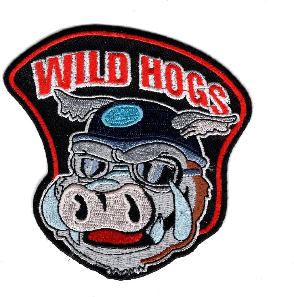 Wild Hogs Embroidered Iron on Sew on Jacket Vest Biker Patch (12.0 INCH)