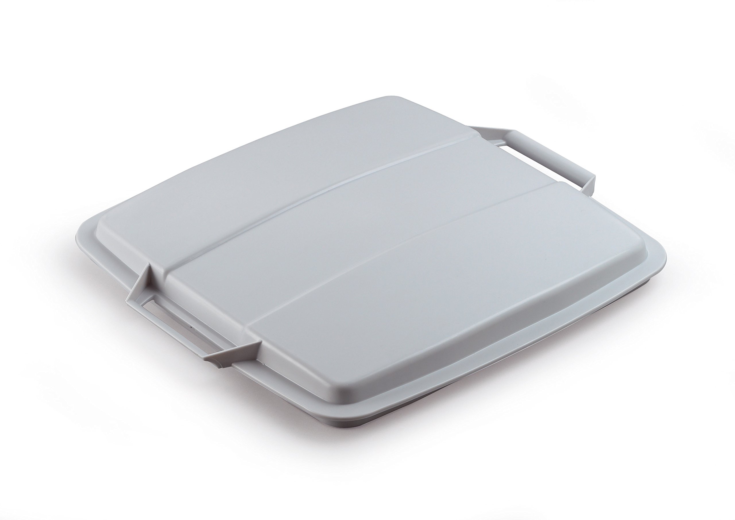Rackhams Grey 90L Bin Lid | Square Recycling Bin Lid | Food Safe | Durabin