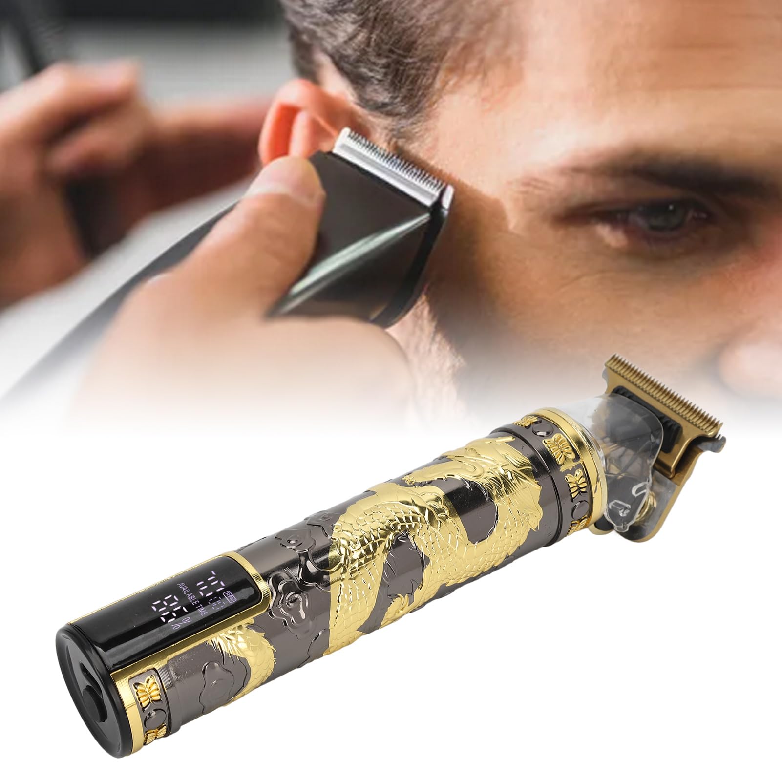 Set da Barba Ricaricabile Professionale Buachois Trimmer Capelli T-Blade Zero