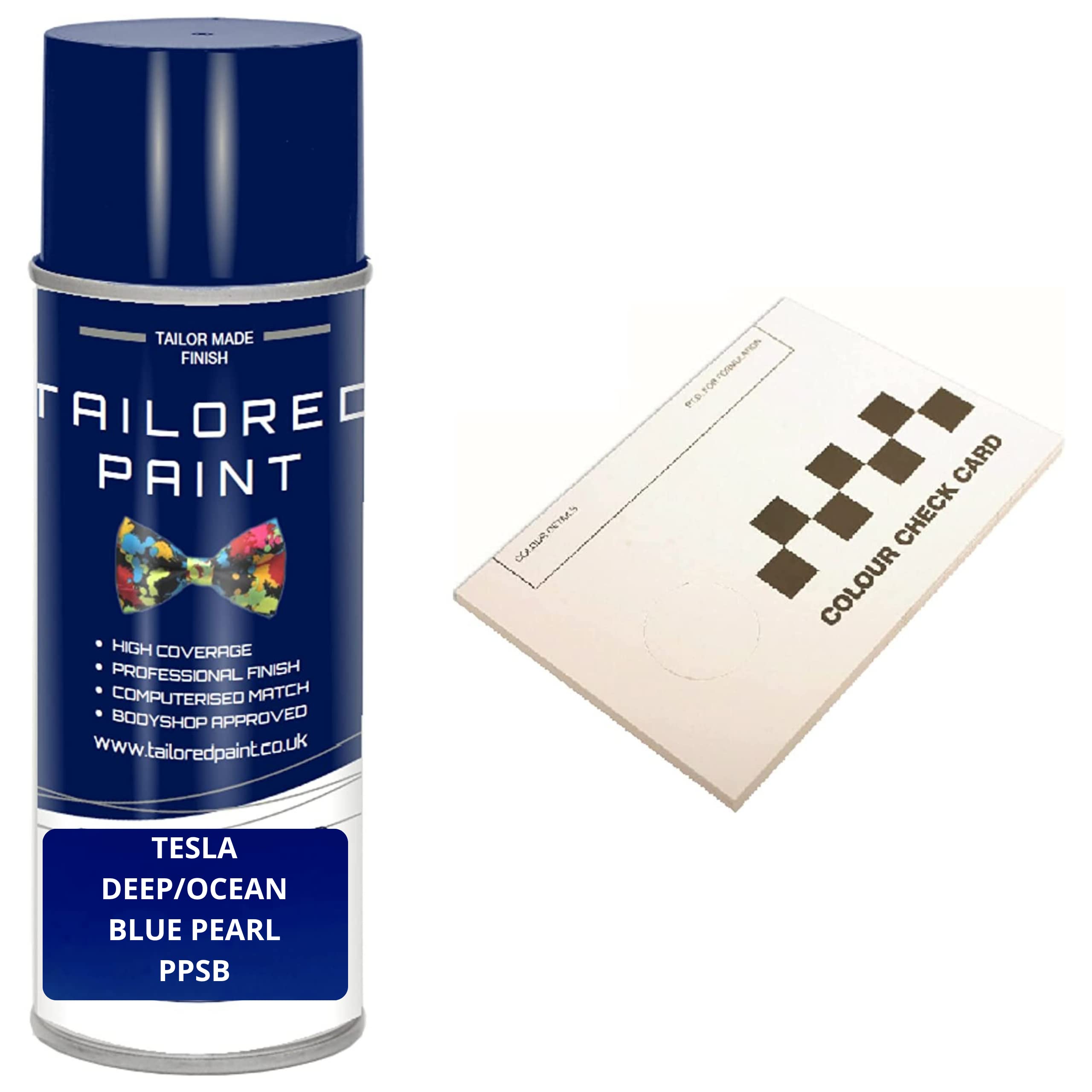 Tailored Paint Deep Ocean Blue Pearl Metallic Ppsb For Tesla Model 3 Aerosol Spray Paint Stone Chip Scratch Repair (Touch Up)
