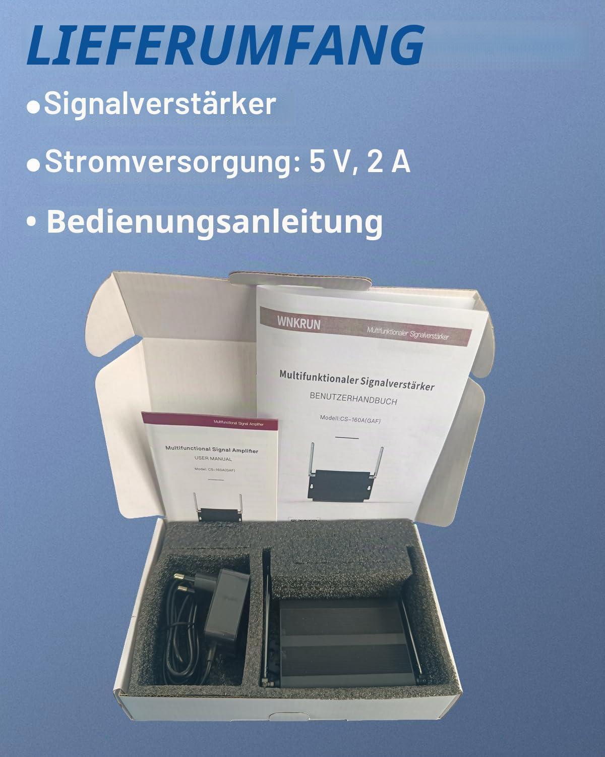 Signalverstärker for WNKRUN Wireless Call System, Mini Pager Restaurant, Hospital Nurse, SOS System Call Alarm Entfernung des (Signal Amplifier)