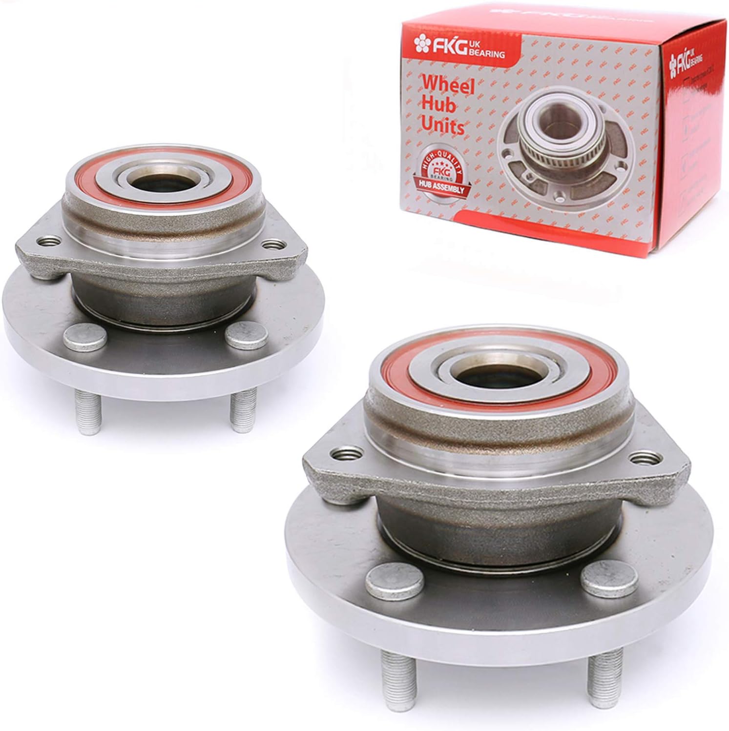 FKG 513159 Front Wheel Bearing Hub Assembly for 1999-2004 Jeep Grand Cherokee, 5 Lugs Set of 2