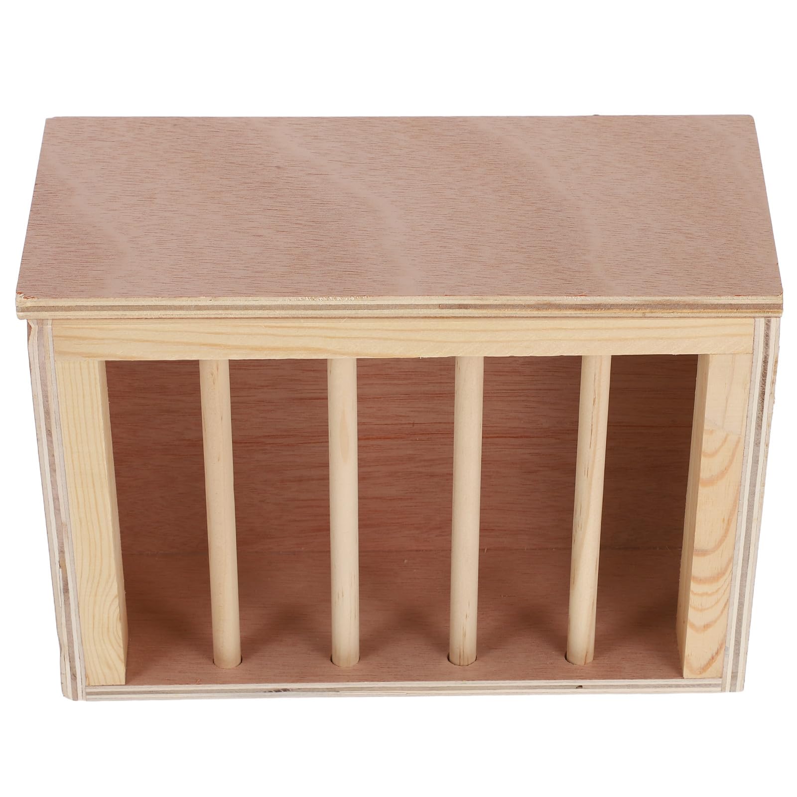 Râtelier à Foin pour Lapins Bois Distributeur de Foin Mural Mangeoire pour Petits Animaux et Cobayes Alimentation Continue