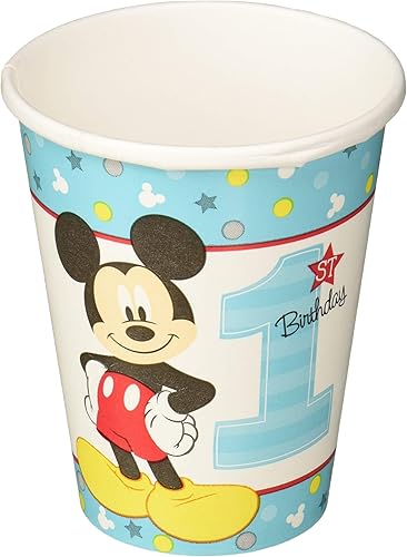 Miniatura 1 de Amscan 581833 Disney Mickey "Fun to be One" Cups, 9 onzas, Cumpleaños, 8 piezas