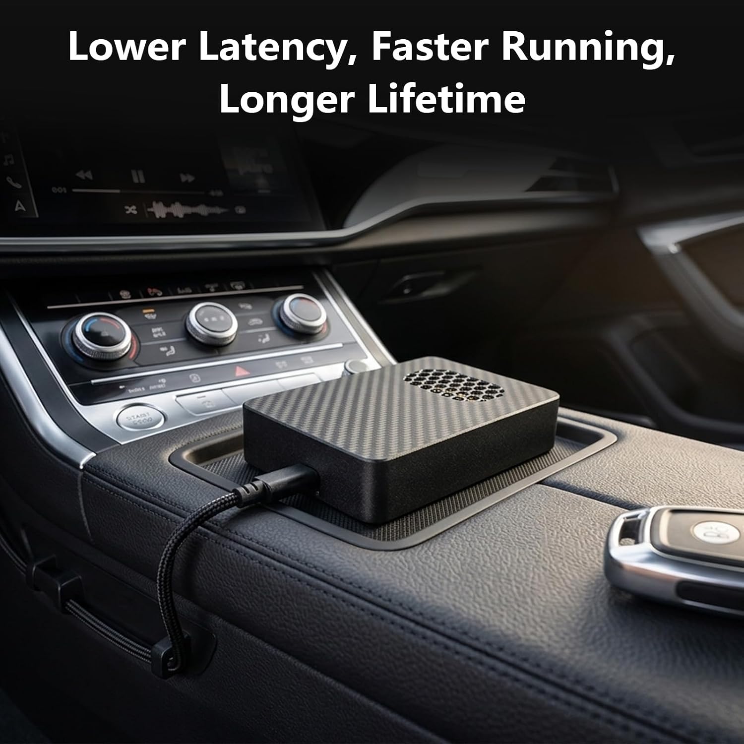 JDM Melody Box Car Startup Sound Player, Plug and Play Greeting Box with 100+ Japanese Chimes, Custom Sound Upload via Micro-USB, Compact Interior Accessory