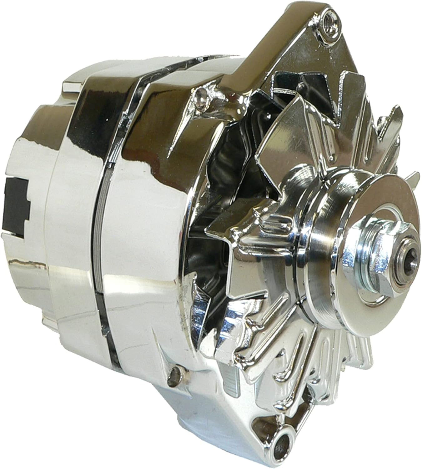 DB Electrical Chrome 10SI Self Exciting Alternator Compatible With 1983 Buick Regal, LeSabre, Chevy Suburban C10 & C20, WAI 7127-SECN-100A, 7127-SECR-100A1G, WAI 1-2400-11DR-2, 21-7127-SE105C