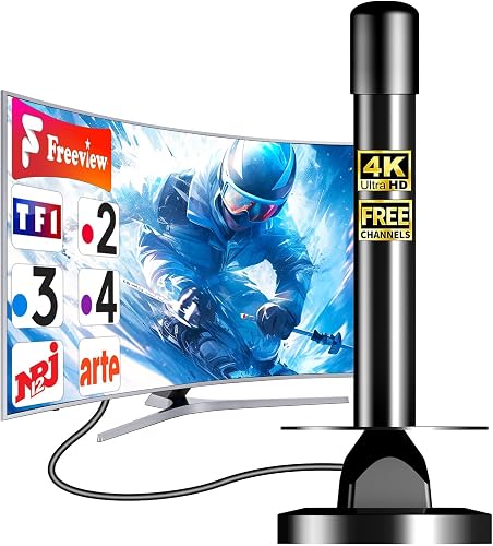 2026 Antenne TV Intérieure TNT HD VHF/UHF 