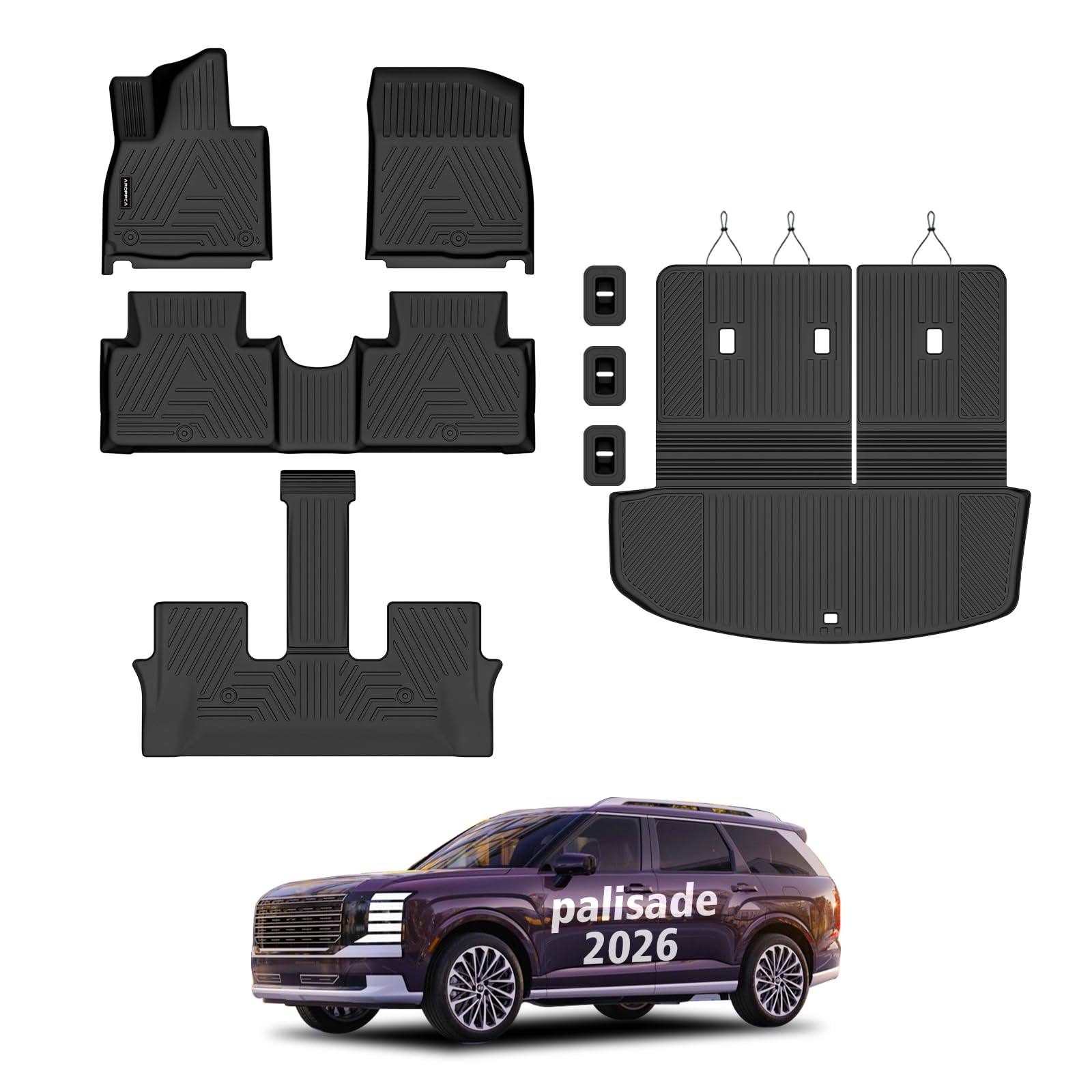 Aroppca TPE Floor Mats (2026 Palisade)