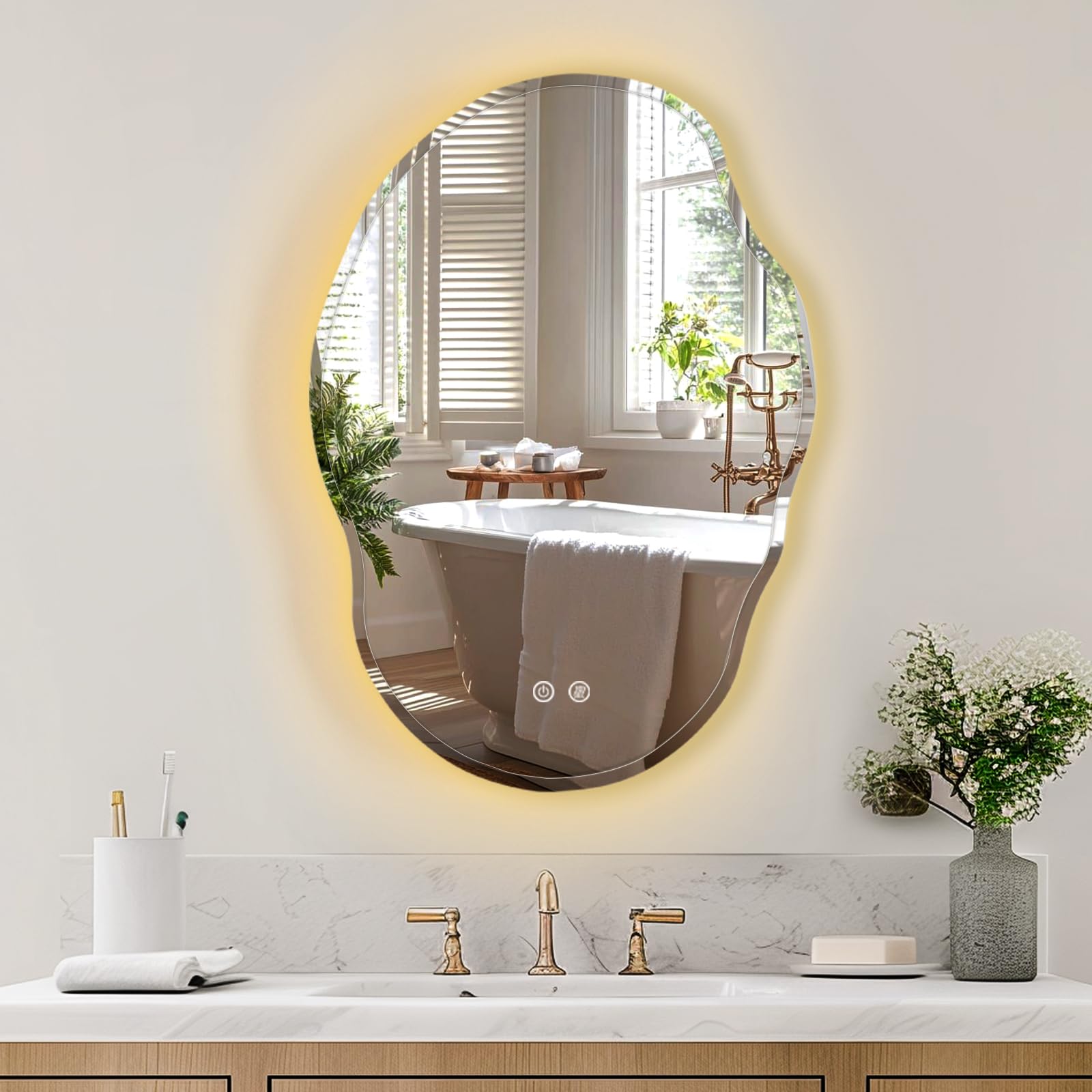 USHOWER LED Bathroom Mirror, 25